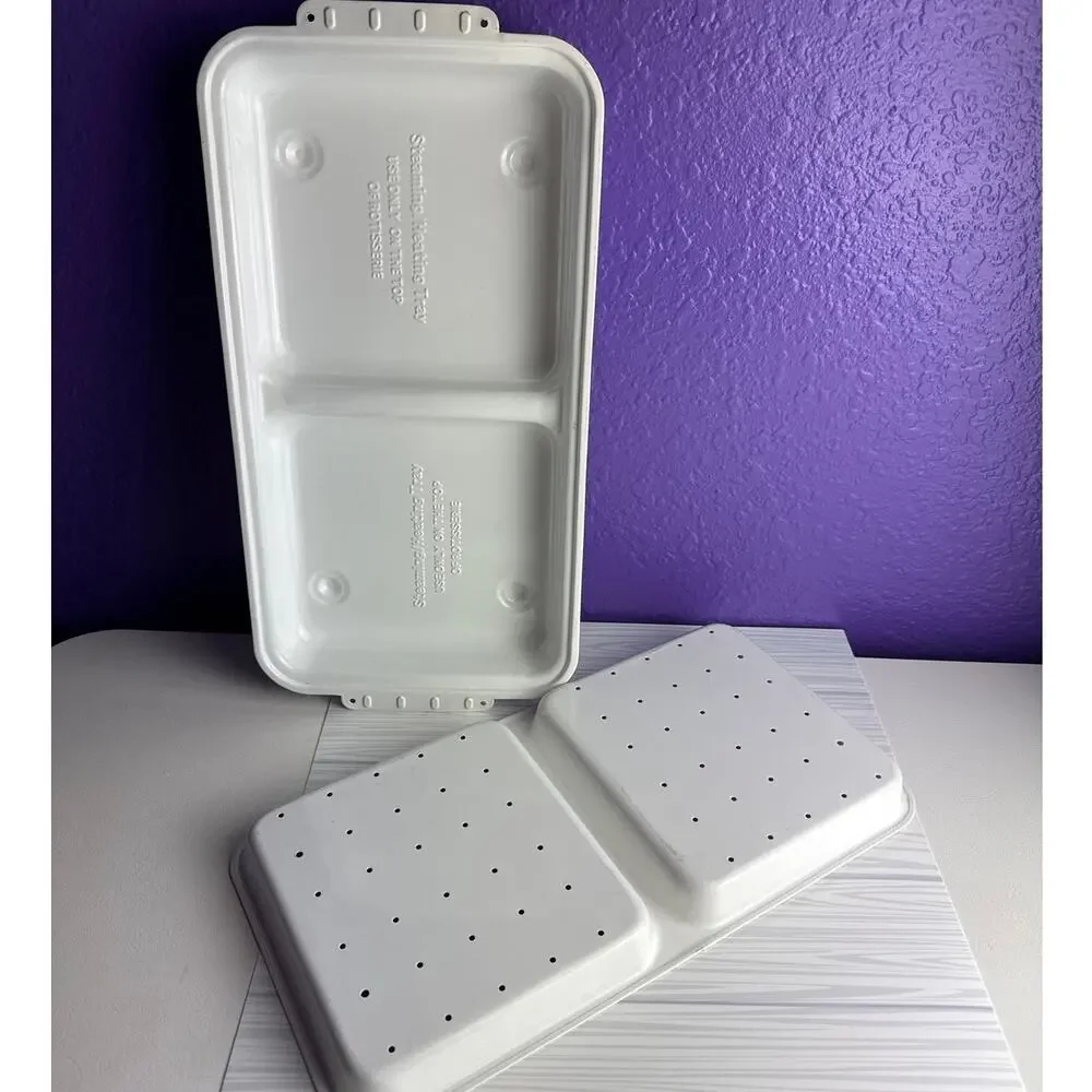 Ronco Showtime Rotisserie Steam Tray Base & Steamer Insert Replacement Parts Set